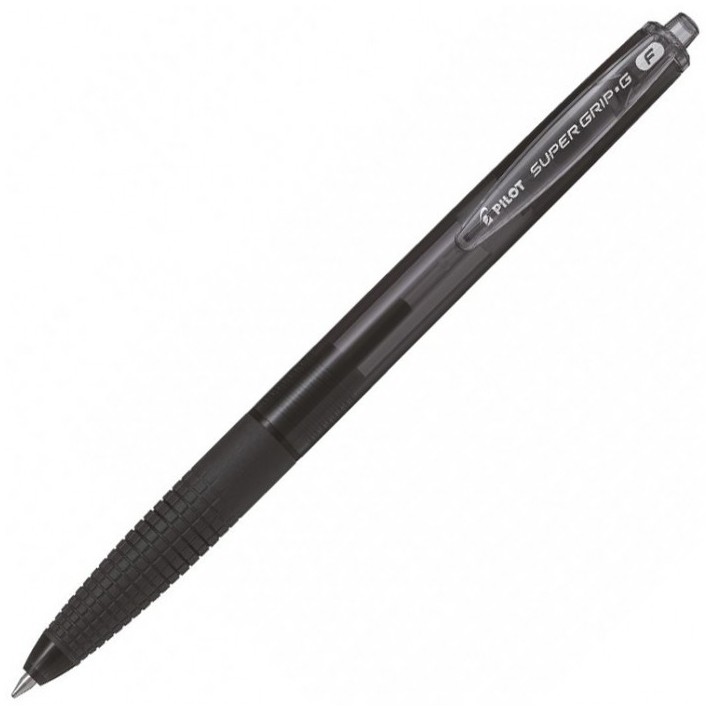 Pilot Super Grip G Nero Penna a sfera retrattile a clip Fine 12 pz