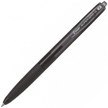 Pilot Super Grip G Nero Penna a sfera retrattile a clip Fine 12 pz
