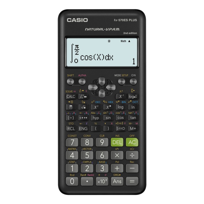 Casio FX-570ES PLUS-2 calcolatrice scientifica, 417 funzioni, display naturale e alimentazione a batteria