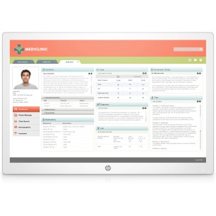 HP Healthcare Edition HC241 Monitor PC 61 cm (24") 1920 x 1200 Pixel WUXGA LED Bianco