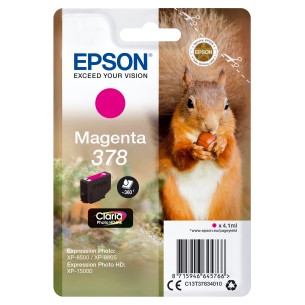Epson Squirrel Inchiostro magenta singolo Claria Photo HD Scoiattolo 378