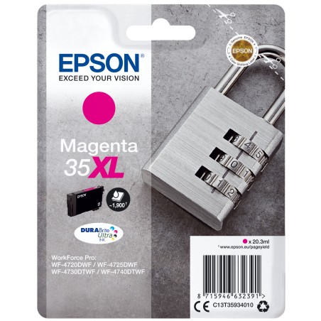 Epson Padlock Inchiostro magenta singolo DURABrite Ultra Lucchetto 35XL