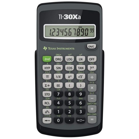 Texas Instruments TI-30Xa calcolatrice Tasca Calcolatrice scientifica Nero, Grigio
