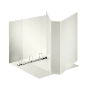 Esselte Raccoglitore Display in PP personalizzabile (3 tasche) ad anelli 4- 50 - D - f.to maxi - Dorso 79 mm