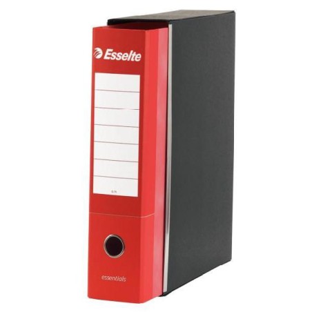 Esselte Registratori in cartone con custodia ESSENTIALS - F.to Protocollo - Dorso 8 cm