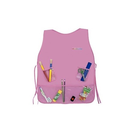 Lebez 80471 grembiule per dipingere Bambini Rosa Nylon