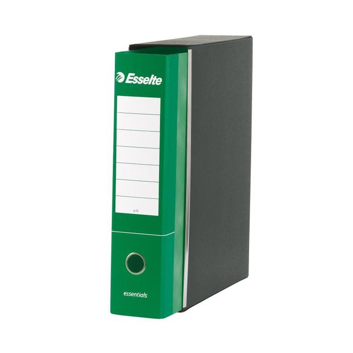 Esselte Registratori in cartone con custodia ESSENTIALS - F.to Protocollo - Dorso 8 cm