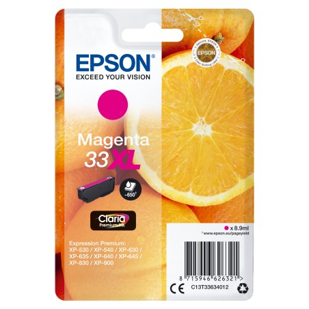 Epson Oranges Inchiostro magenta singolo Claria Premium Arance 33XL