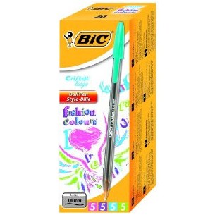 BIC Cristal large Blu, Verde, Rosa, Viola Penna a sfera 20 pezzo(i)