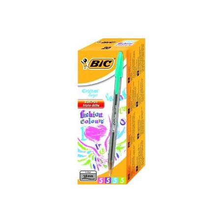 BIC Cristal large Blu, Verde, Rosa, Viola Penna a sfera 20 pezzo(i)