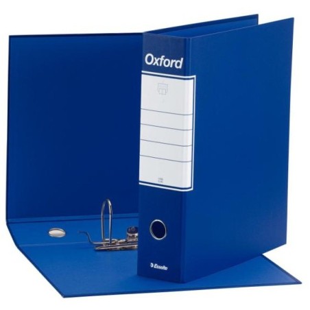 Esselte Registratori in cartone con custodia OXFORD con meccanismo N.1 - F.to Protocollo - Dorso 8
