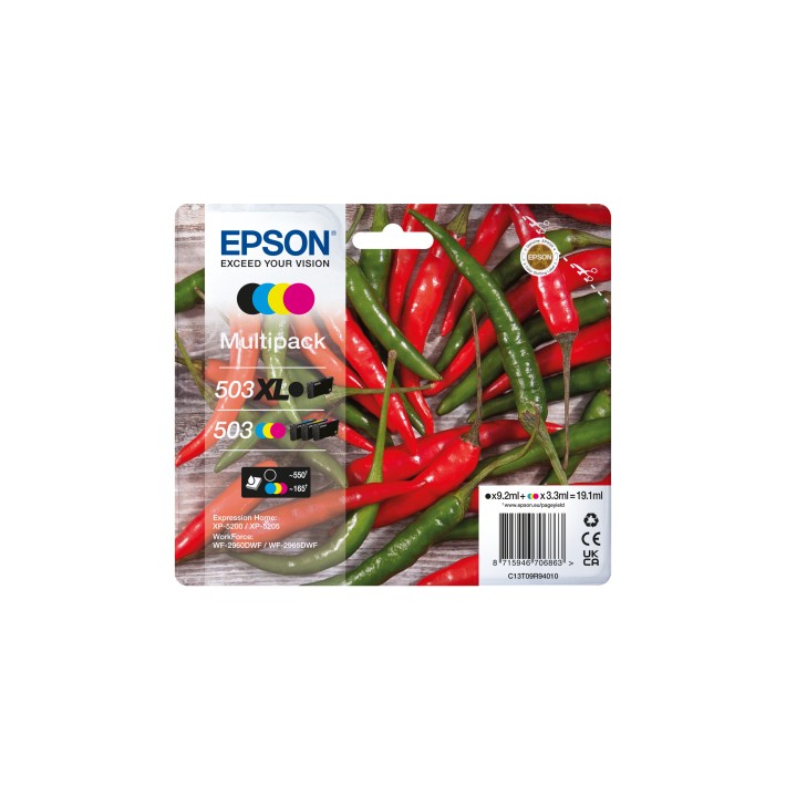 Epson Multipack 4-colours 503 XL Black/Std. CMY