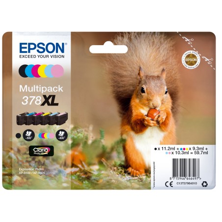 Epson Squirrel Multipack 6 colori Claria Photo HD Scoiattolo 378XL
