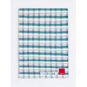 Erickson Super quadretti 1 quaderno per scrivere A4 76 fogli Blu, Verde, Bianco
