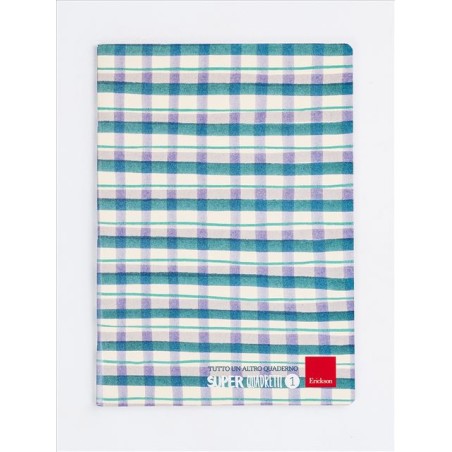 Erickson Super quadretti 1 quaderno per scrivere A4 76 fogli Blu, Verde, Bianco