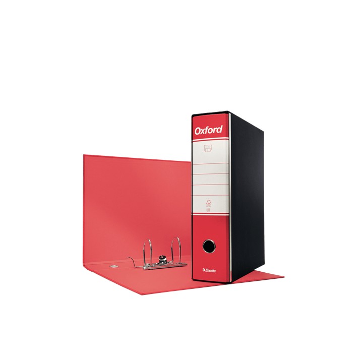 Esselte Registratori in cartone con custodia OXFORD con meccanismo N.1 - F.to Protocollo - Dorso 8