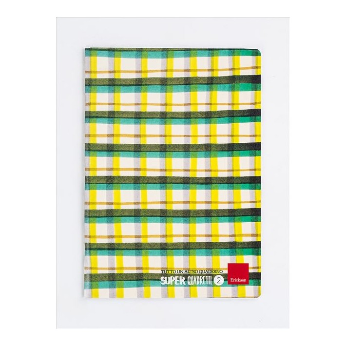 Erickson Super quadretti 2 quaderno per scrivere A4 76 fogli Multicolore