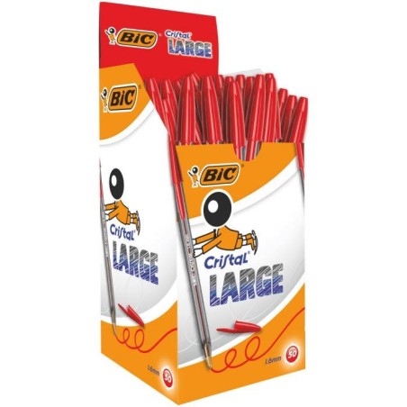 BIC Cristal Rosso Penna a sfera 50 pz