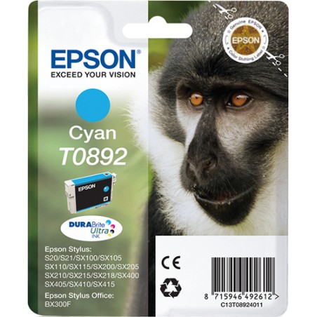 Epson Monkey Inchiostro ciano singolo DURABrite Ultra Scimmia T0892