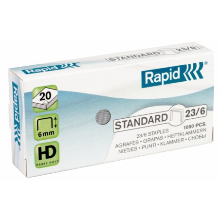 Rapid Punti metallici 23/6 Standard
