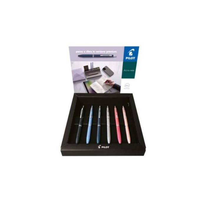 Pilot Acro 1000 Colori assortiti Penna a sfera 12 pz