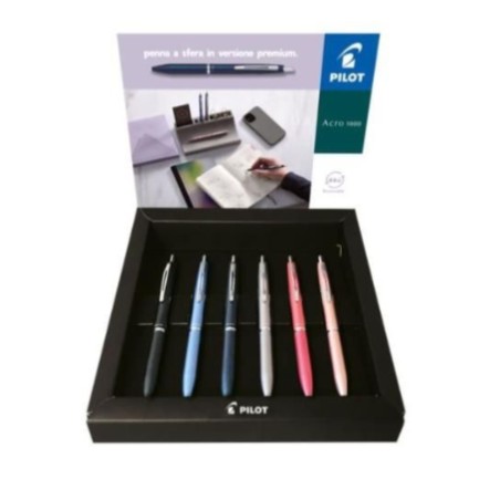 Pilot Acro 1000 Colori assortiti Penna a sfera 12 pz