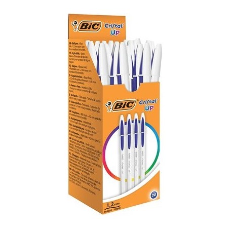 BIC Cristal Up Blu Penna a sfera Medio 20 pz