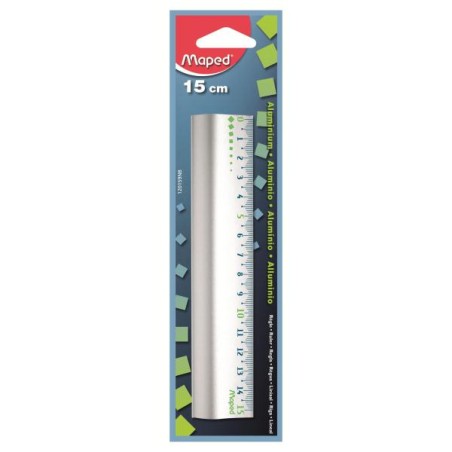 Maped 120159 righello 15 cm Alluminio
