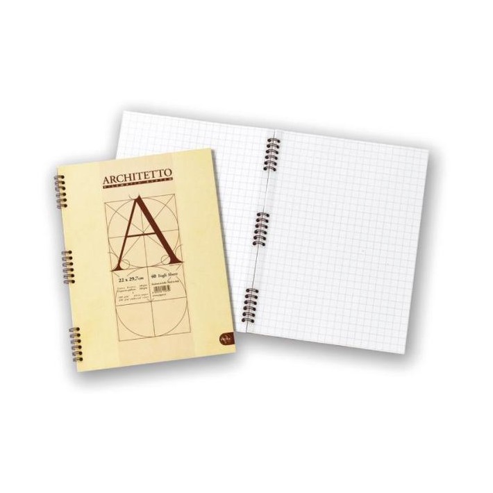 Pigna ARCHITETTO quaderno per scrivere A4 40 fogli Beige
