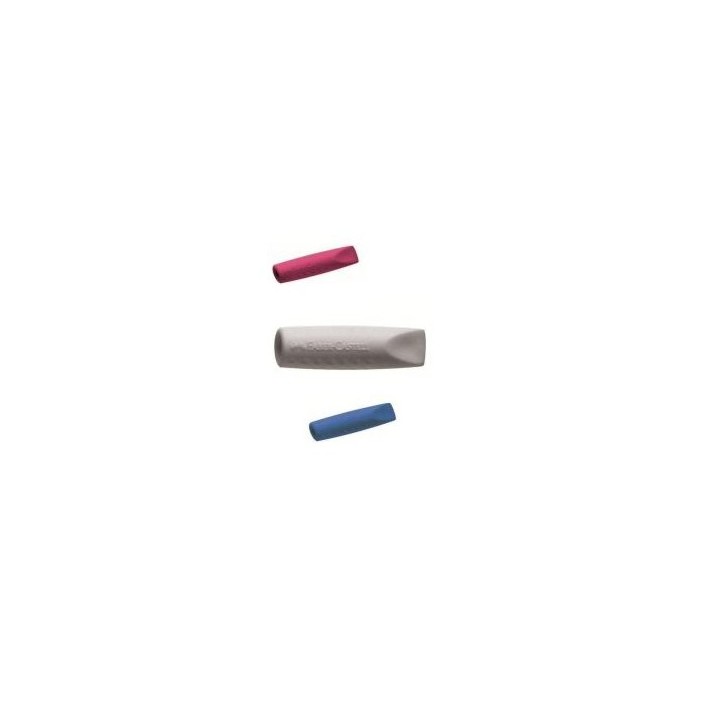Faber-Castell 187001 gomma per cancellare Blu, Grigio 2 pz