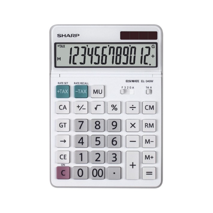 Sharp EL-340W calcolatrice Desktop Calcolatrice con display Bianco