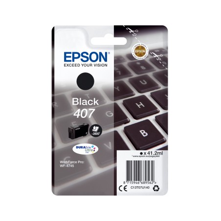 Epson Inchiostro nero singolo DURABrite Ultra Tastiera 407L