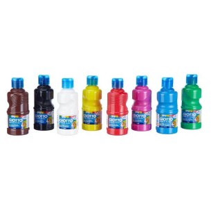 Giotto F53510000 colore a tempera 250 ml Bottiglia Nero, Blu, Marrone, Verde, Rosa, Rosso, Bianco, Giallo