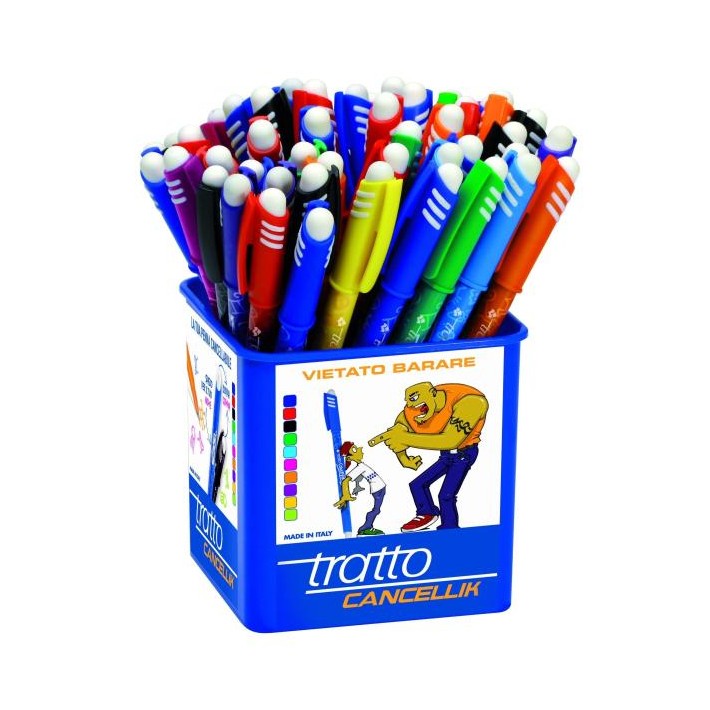 Tratto 826500 penna a sfera Nero, Blu, Verde, Rosso 50 pz