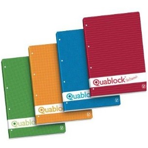Pigna quablock A4 ricambi per quaderni 210 x 297 mm (A4) 250 fogli