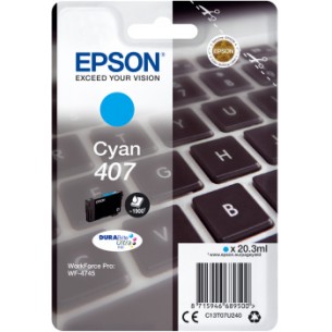 Epson Inchiostro ciano singolo DURABrite Ultra Tastiera 407L