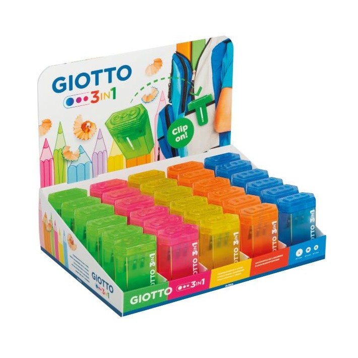 Giotto F232100 temperino Temperamatite manuale Colori assortiti