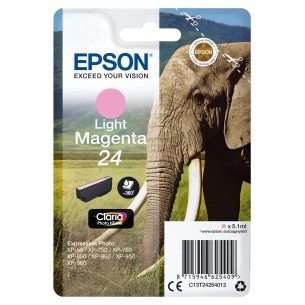 Epson Elephant Inchiostro magenta chiaro singolo Claria Photo HD Elefante 24