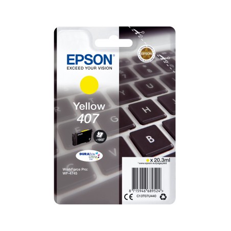 Epson Inchiostro giallo singolo DURABrite Ultra Tastiera 407L