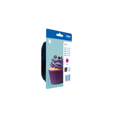Brother LC123MBP cartuccia d'inchiostro 1 pz Originale Magenta