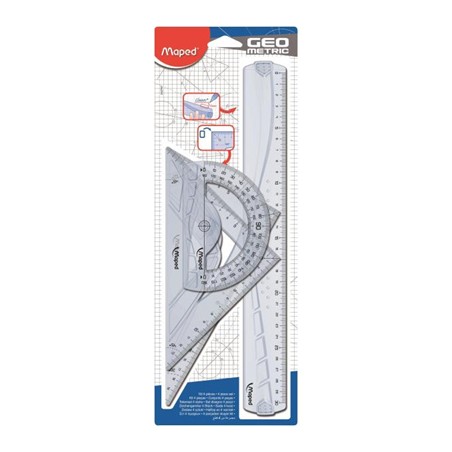 Maped Maxi set di righelli 4 pezzo(i) Plastica