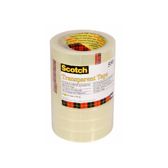 Scotch 7100194348 nastro adesivo da cancelleria 66 m Acrilico, Polipropilene (PP) Trasparente 8 pz