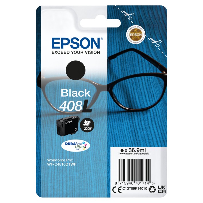 Epson Inchiostro nero singolo DURABrite Ultra Occhiali 408L