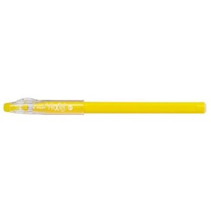 Pilot FriXion Ball Stick Penna in gel con cappuccio Medio Giallo 12 pz