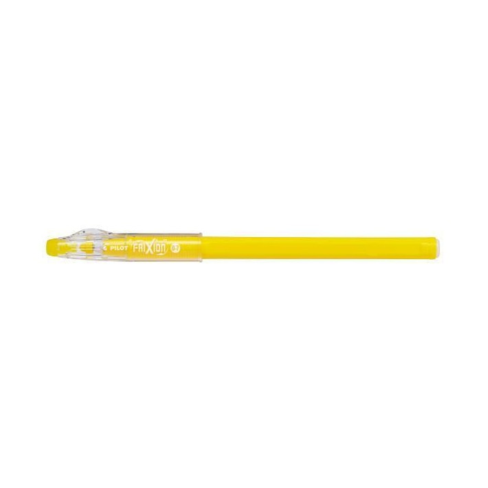Pilot FriXion Ball Stick Penna in gel con cappuccio Medio Giallo 12 pz