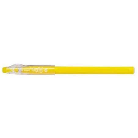 Pilot FriXion Ball Stick Penna in gel con cappuccio Medio Giallo 12 pz