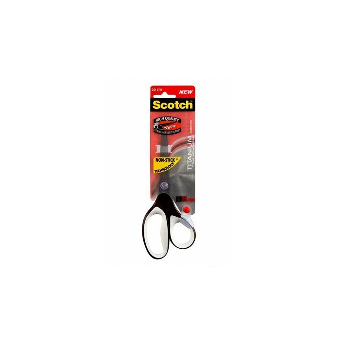 Scotch 1468TMX forbici da cancelleria Universale Taglio a zig zag Nero, Acciaio inox, Bianco