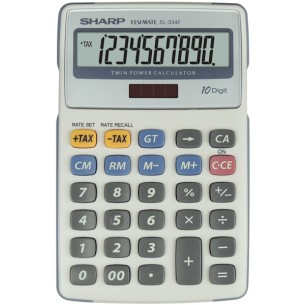 Sharp EL-334F calcolatrice Desktop Calcolatrice finanziaria Grigio