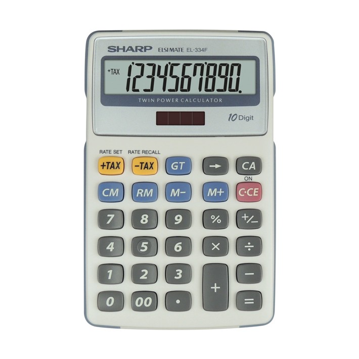Sharp EL-334F calcolatrice Desktop Calcolatrice finanziaria Grigio