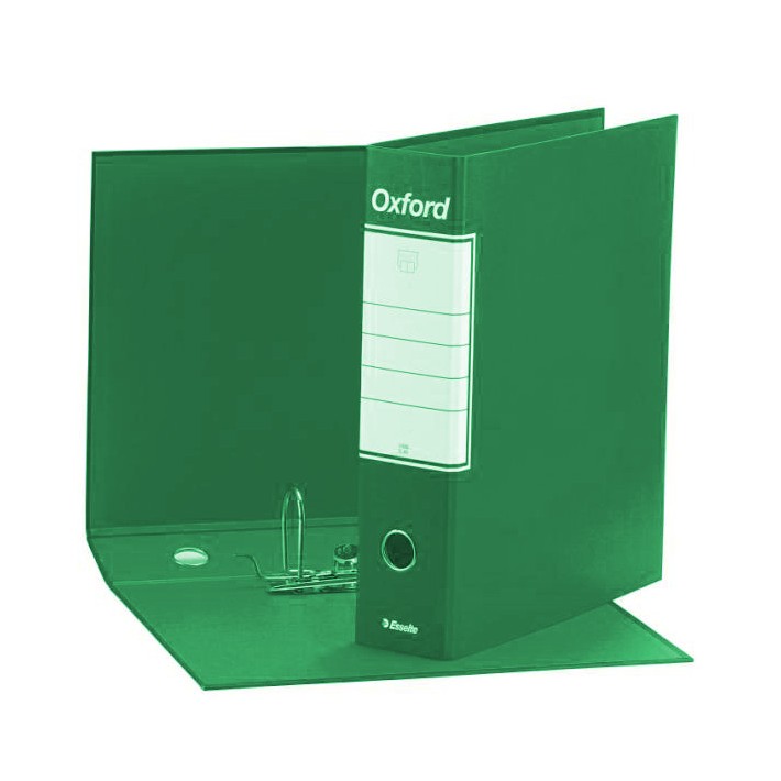 Esselte Registratori in cartone con custodia OXFORD con meccanismo N.1 - F.to Protocollo - Dorso 8